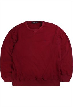 Vintage  Nautica Sweatshirt Heavyweight Crewneck Burgundy