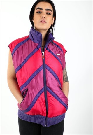 VINTAGE ELLESSE PUFFER GILET JACKET NJ112