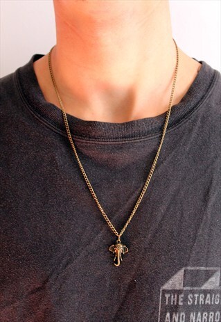 BRONZE ELEPHANT NECKLACE