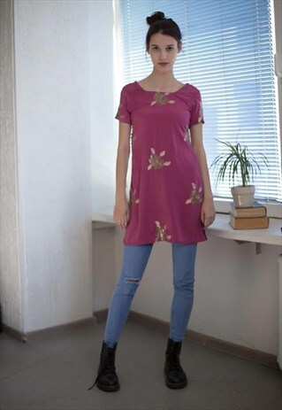 VINTAGE 70'S FESTIVAL PURPLE TUNIC