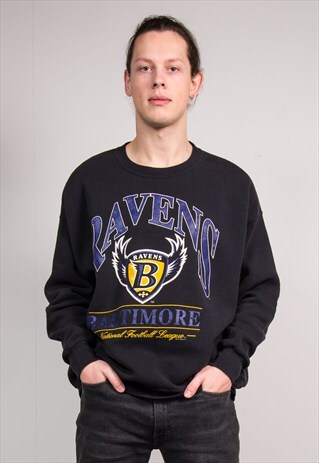 90'S VINTAGE BALTIMORE RAVENS NFL SWEATSHIRT JUMPER