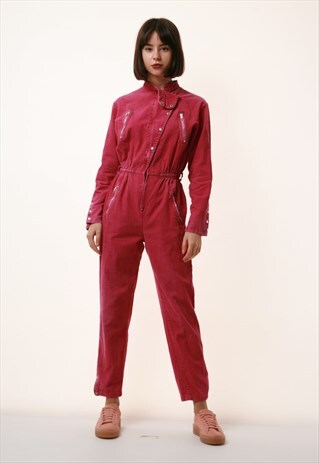 80S VINTAGE CORDUROY SEXY JUMPSUIT PLAYSUIT 1170
