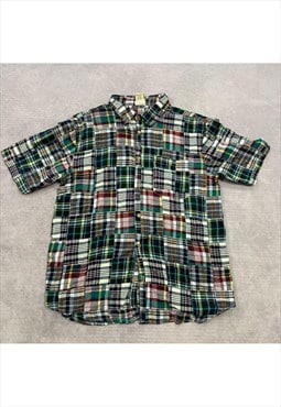 Vintage Patterned Shirt Men's L