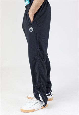 VINTAGE 90S BLACK TRACKSUIT BOTTOMS