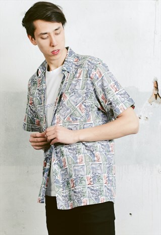 VINTAGE 90S PATTERNED SHIRT