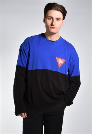 90S DKNY COLOUR BLOCK LONG SLEEVE TOP