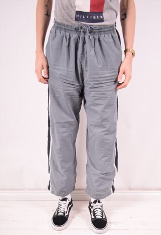 KAPPA MENS VINTAGE TRACKSUIT TROUSERS XXL GREY 90S