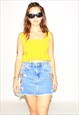 VINTAGE 00S CUTE CROP TOP IN YELLOW