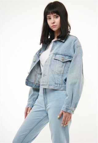90S VINTAGE DENIM OVERSIZED JACKET 748
