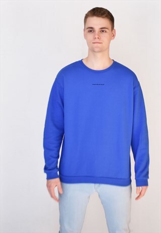 BLUE THERE ARE NO RULES SWEATSHIRT