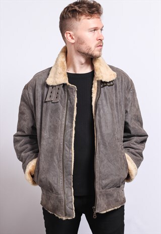 VINTAGE LEATHER AVIATOR JACKET