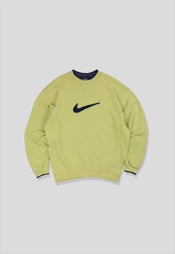 Vintage 90s Nike Embroidered Logo Sweatshirt in Green