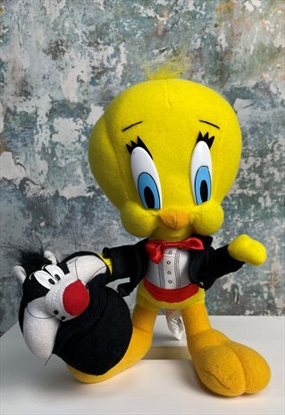 VINTAGE 2000 TWEETY PIE & SYLVESTER PLUSH TOY