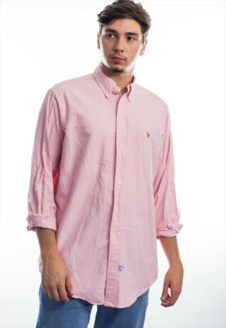 VINTAGE POLO RALPH LAUREN SHIRT PATEL LOGO 90S X 12.9