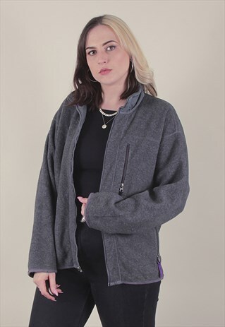 VINTAGE GREY PATAGONIA FLEECE JACKET /A10043