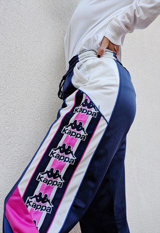 VINTAGE ROBE DI KAPPA TRACKSUIT BOTTOM JOGGERS PANTS