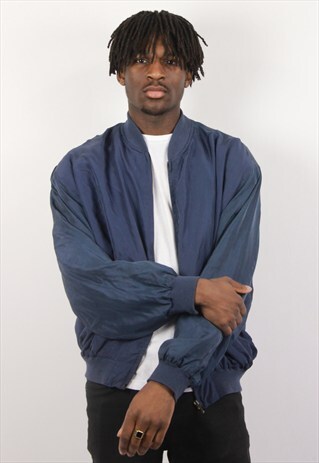 VINTAGE 90S SILK BOMBER JACKET