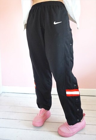 RARE NIKE VINTAGE 90'S POPPER TRACKSUIT BOTTOMS