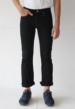 VINTAGE RETRO BLACK 555 FIT LEVI'S JEANS DENIM W29 L32