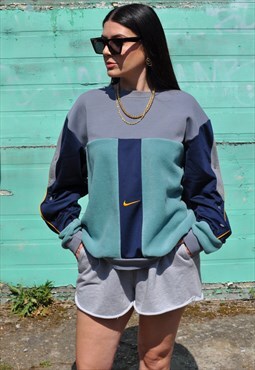 Y2K vintage reworked Nike popper tracksuit sweatshirt