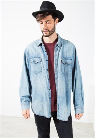 VINTAGE LEVI'S DENIM SHIRT / S4966