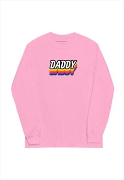 DADDY Slogan long sleeve t-shirt