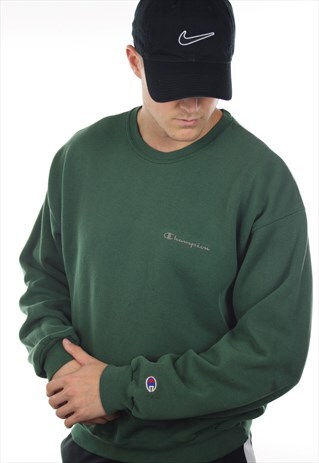 VINTAGE CHAMPION USA SPELL OUT SWEATSHIRT JUMPER