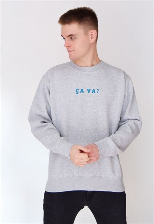 GREY CA VA? (BLUE) SWEATSHIRT