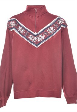 Vintage Novelty Printed Sweatshirt - L