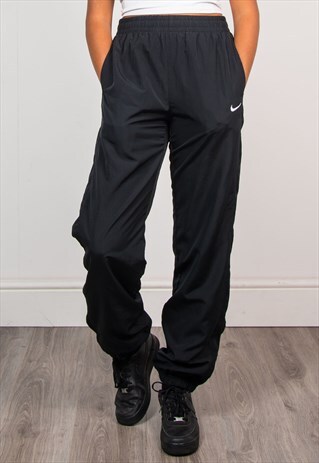 90'S VINTAGE BLACK NIKE TRACKSUIT TROUSERS BOTTOMS
