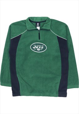 Vintage 90's NFL Sweatshirt NY Jets NFL Quarter Zip Fleece