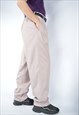 VINTAGE LIGHT PINK CLASSIC 80'S STRAIGHT SUIT TROUSERS 