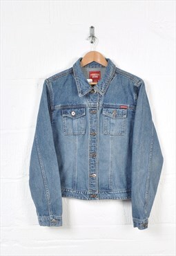 Vintage Guess Jeans Denim Jacket Blue Ladies Large
