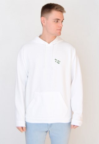 WHITE OH YES I CAN (GREEN) HOODIE