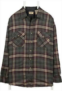 North West Blue 90's Tartened lined Check Button Up Shirt La