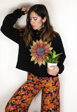 HANDPAINTED SUNFLOWER SWEATSHIRT