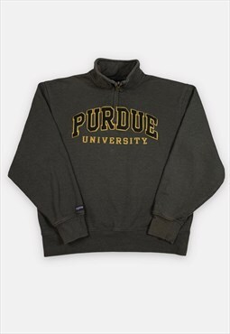 Vintage Purdue University embroidered 1/4 zip sweatshirt M