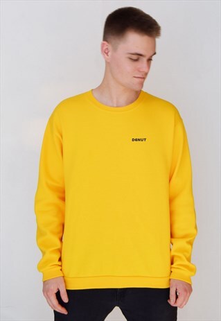 YELLOW DONUT (NAVY) SWEATSHIRT
