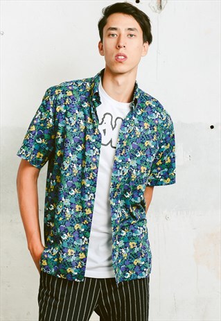 VINTAGE 90S FLORAL PATTERNED SHIRT