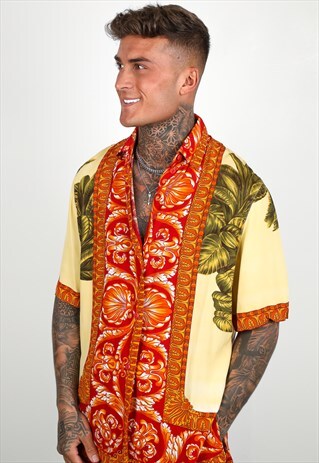 VINTAGE UNBRANDED BAROQUE SHIRT