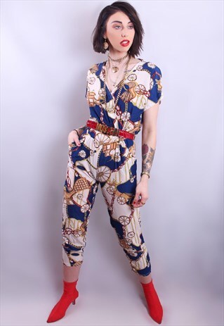 BAROQUE PRINT JUMPSUIT
