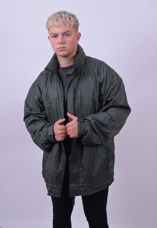 VINTAGE 80'S CHAMPION GREEN FULL ZIP JACKET SIZE X LARGE