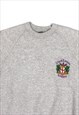 1990S CITY OF LONDON GREY EMBROIDERED SWEATSHIRT