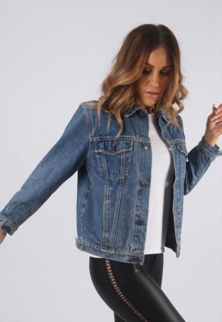 VINTAGE DENIM JACKET NEW GENERATION UK 8 XS (R2I)