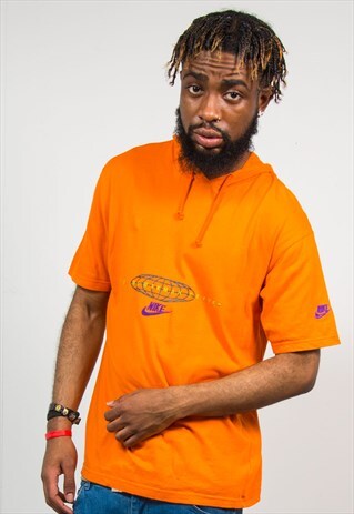 VINTAGE 90'S NIKE HOODED T-SHIRT
