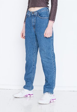 VINTAGE BLUE DENIM RETRO JEANS