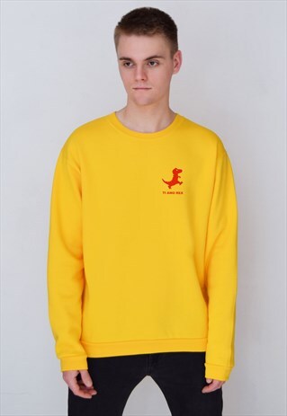 YELLOW TI AMO REX (RED) SWEATSHIRT