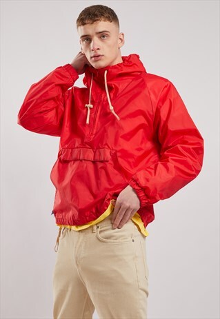 VINTAGE 1/4 ZIP WINDBREAKER JACKET