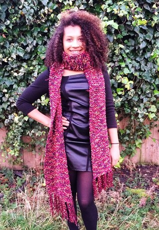 HANDMADE CHUNKY KNIT SCARF