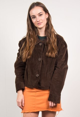 VINTAGE 90''S DARK BROWN CORD JACKET